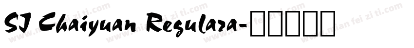 SJ Chaiyuan Regulara字体转换